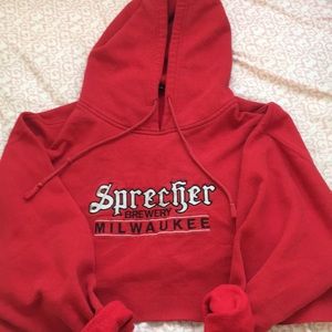 Sprecher brewery cropped sweatshirt